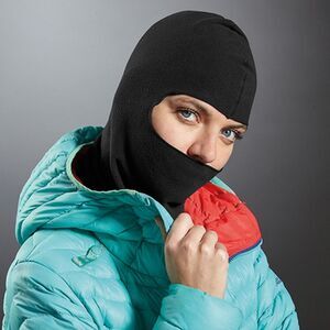 Beechfield® Unisex Adults Microfleece Balaclava / Black